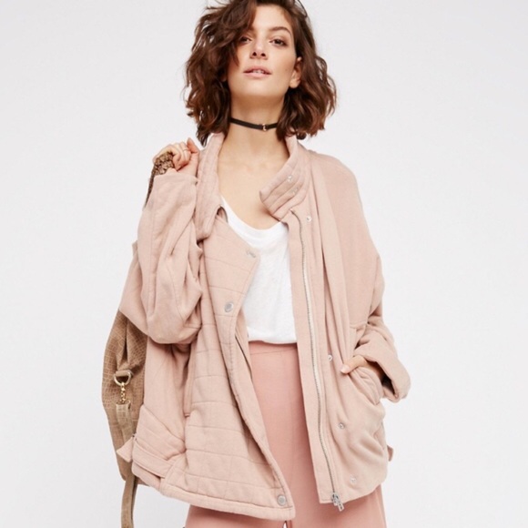 ❌SOLD❌Free People Oversized Knit Quilted Jacket - Picture 3 of 7